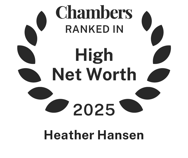Chambers ranked in High Net Worth 2025: Heather Hansen