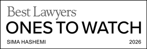 Badge: 'Ones To Watch' (BestLawyers) Sima Hashemi